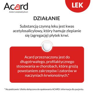 Acard 75 mg, 60 tabletek dojelitowych USZKODZONE OPAKOWANIE - 2 - zdjęcie produktu
