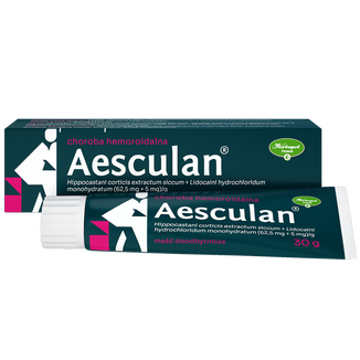 Aesculan (62,5 mg + 5mg)/g, maść doodbytnicza, 30 g - zdjęcie produktu