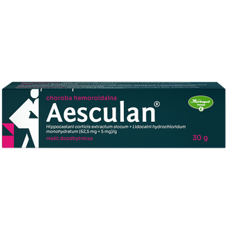 Aesculan (62,5 mg + 5mg)/g, maść doodbytnicza, 30 g - 2 - zdjęcie produktu