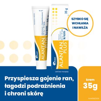 Alantan Plus (20 mg + 50 mg)/ g, krem, 35 g - 2 - zdjęcie produktu