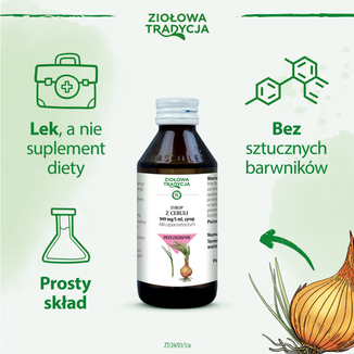 Ziołowa Tradycja Syrop z cebuli 949 mg/5 ml, 125 g - 3 - zdjęcie produktu