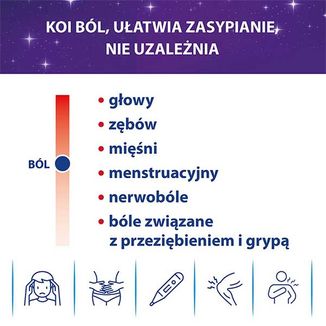 Apap Noc 500 mg + 25 mg, 24 tabletki powlekane - 3 Apap Noc 500 mg + 25 mg, 24 tabletki powlekane - 3 - zdjęcie produktu