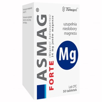 Asmag Forte 34 mg, 50 tabletek - 2 - zdjęcie produktu