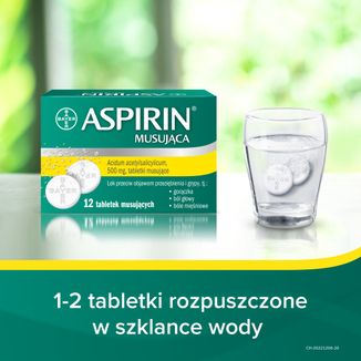 Aspirin Musująca 500 mg, 12 tabletek musujących - 8 - zdjęcie produktu