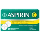 Aspirin C 400 mg + 240 mg, 10 tabletek musujących - miniaturka zdjęcia produktu