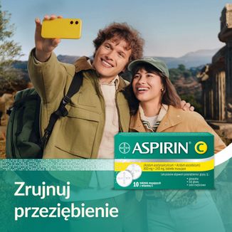 Aspirin C 400 mg + 240 mg, 10 tabletek musujących - 2 - zdjęcie produktu