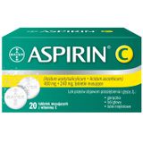Aspirin C 400 mg + 240 mg, 20 tabletek musujących USZKODZONE OPAKOWANIE - miniaturka zdjęcia produktu