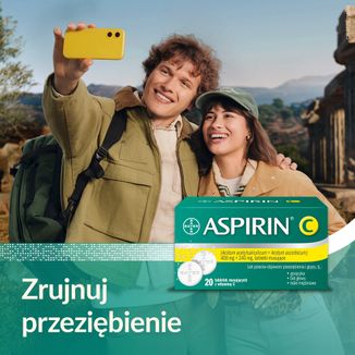 Aspirin C 400 mg + 240 mg, 20 tabletek musujących - 2 - zdjęcie produktu