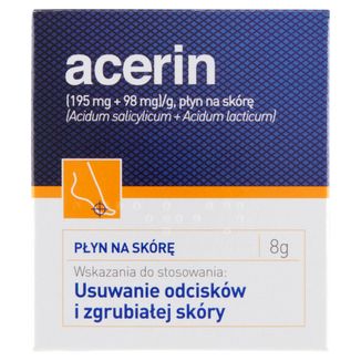 Acerin (195 mg + 98 mg)/ g, płyn na skórę, 8 g - zdjęcie produktu