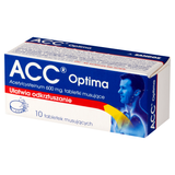 ACC Optima 600 mg, 10 tabletek musujących - miniaturka zdjęcia produktu
