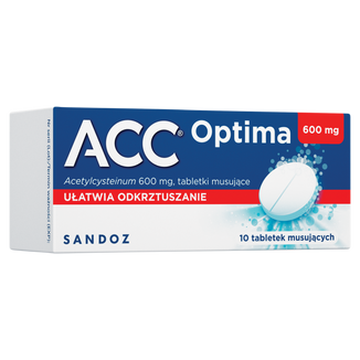 ACC Optima 600 mg, 10 tabletek musujących - 2 - zdjęcie produktu