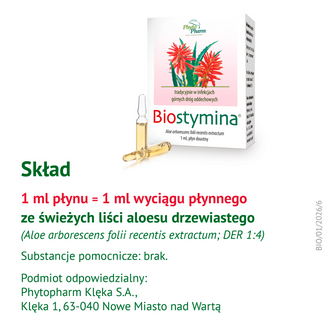 Biostymina 1 ml/ ml, płyn doustny, 1 ml x 10 ampułek - 7 - zdjęcie produktu