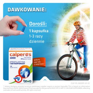 Calperos 1000 400 mg, 100 kapsułek twardych USZKODZONE OPAKOWANIE - 7 - zdjęcie produktu