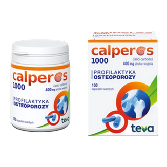 Calperos 1000 400 mg, 100 kapsułek twardych USZKODZONE OPAKOWANIE - 2 - zdjęcie produktu