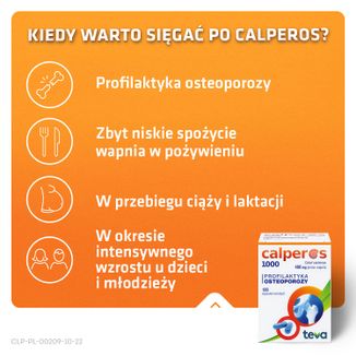 Calperos 1000 400 mg, 100 kapsułek twardych - 5 - zdjęcie produktu