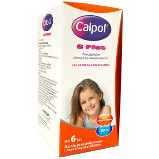 Calpol 6 Plus 250 mg/5 ml, zawiesina doustna dla dzieci od 6 lat i dorosłych, 100 ml - 5 - zdjęcie produktu
