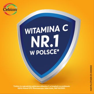 Cebion 100 mg/ ml, krople doustne dla dzieci od 28 dnia życia, 30 ml USZKODZONE OPAKOWANIE - 7 - zdjęcie produktu