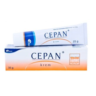 Cepan (20 g + 5 g + 5000 IU + 1 g)/100 g, krem, 35 g USZKODZONE OPAKOWANIE - zdjęcie produktu
