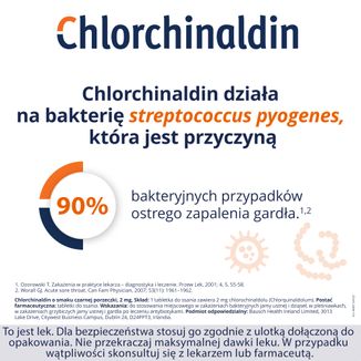 Chlorchinaldin o smaku czarnej porzeczki 2 mg, 20 tabletek do ssania - 4 - zdjęcie produktu