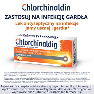 Chlorchinaldin o smaku czarnej porzeczki 2 mg, 20 tabletek do ssania - 5 - zdjęcie produktu