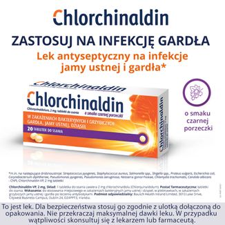 Chlorchinaldin VP 2 mg, 20 tabletek do ssania - 5 - zdjęcie produktu