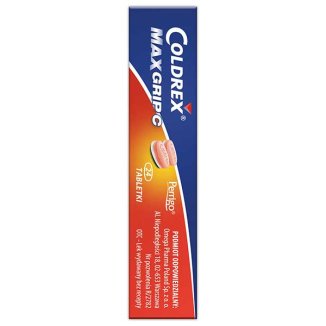 Coldrex Maxgrip C 500 mg + 5 mg + 25 mg + 20 mg + 30 mg, 24 tabletki - 4 Coldrex Maxgrip C 500 mg + 5 mg + 25 mg + 20 mg + 30 mg, 24 tabletki - 4 - zdjęcie produktu