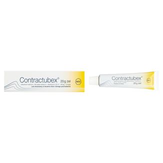 Contractubex (50 IU + 100 mg + 10 mg)/g, żel na blizny, 20 g - 2 Contractubex (50 IU + 100 mg + 10 mg)/g, żel na blizny, 20 g - 2 - zdjęcie produktu