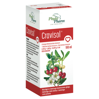 Cravisol (2,313 g + 1,601 g + 0,694 g )/5 ml, płyn doustny, 100 ml - zdjęcie produktu