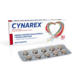 Cynarex 250 mg, 30 tabletek - 4 - zdjęcie produktu