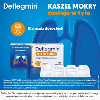 Deflegmin Effect Long 75 mg, 10 kapsułek o przedłużonym uwalnianiu - 4 - zdjęcie produktu
