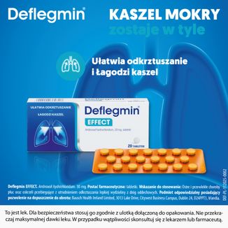 Deflegmin 30 mg, 20 tabletek - 3 - zdjęcie produktu