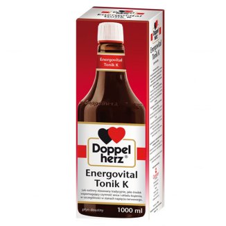 Doppelherz Energovital Tonik K, płyn doustny, 1000 ml USZKODZONE OPAKOWANIE Doppelherz Energovital Tonik K, płyn doustny, 1000 ml USZKODZONE OPAKOWANIE - zdjęcie produktu