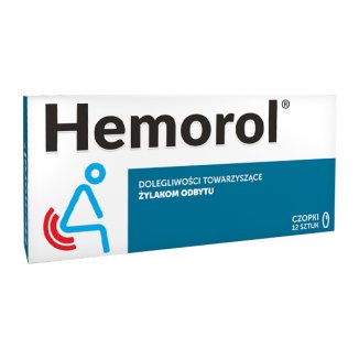 Hemorol, czopki, 12 sztuk - zdjęcie produktu