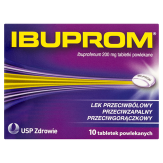 Ibuprom 200 mg, 10 tabletek powlekanych - 2 - zdjęcie produktu