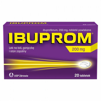 Ibuprom 200 mg, 50 tabletek powlekanych - zdjęcie produktu