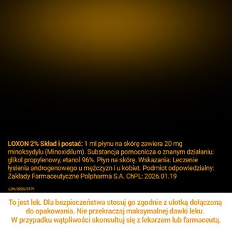 Loxon 2% 20 mg/ ml, płyn na skórę, 60 ml - 7 - zdjęcie produktu