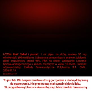 Loxon Max 50 mg/ ml, płyn na skórę, 60 ml - 8 - zdjęcie produktu