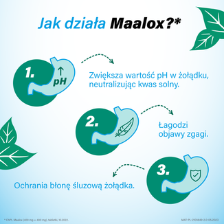 Maalox 400 mg + 400 mg, 20 tabletek - 4 - zdjęcie produktu