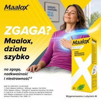 Maalox (35 mg + 40 mg)/ ml, zawiesina doustna, 250 ml - 2 - zdjęcie produktu