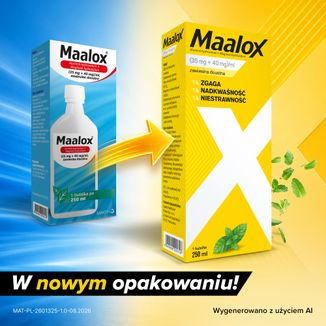 Maalox (35 mg + 40 mg)/ ml, zawiesina doustna, 250 ml - 3 - zdjęcie produktu