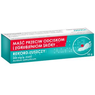 Maść przeciw odciskom i zgrubieniom skóry Rekord Łuszczy 200 mg/g, 15 g - 2 - zdjęcie produktu