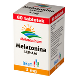Melatonina LEK-AM 3 mg, 60 tabletek USZKODZONE OPAKOWANIE - miniaturka zdjęcia produktu