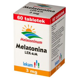 Melatonina LEK-AM 3 mg, 60 tabletek USZKODZONE OPAKOWANIE - zdjęcie produktu