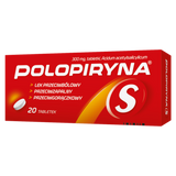 Polopiryna S 300 mg, 20 tabletek - miniaturka zdjęcia produktu