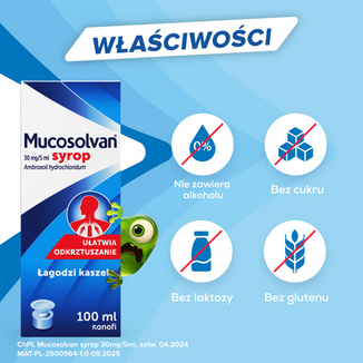 Mucosolvan 30 mg/5 ml, syrop, 100 ml - 5 - zdjęcie produktu