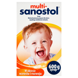 Multi-Sanostol, syrop dla dzieci powyżej 1 roku, 600 g USZKODZONE OPAKOWANIE - zdjęcie produktu
