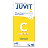 Juvit C 100 mg/ ml, krople doustne dla dzieci od 28 dnia życia, 40 ml - miniaturka zdjęcia produktu