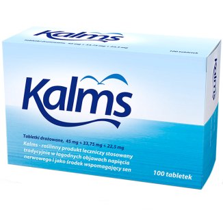 Kalms 45 mg + 33,75 mg + 22,5 mg, 100 tabletek - zdjęcie produktu