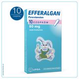Efferalgan 80 mg, czopki doodbytnicze, 10 sztuk - miniaturka zdjęcia produktu