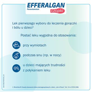 Efferalgan 150 mg, czopki doodbytnicze, 10 sztuk USZKODZONE OPAKOWANIE - 4 - zdjęcie produktu